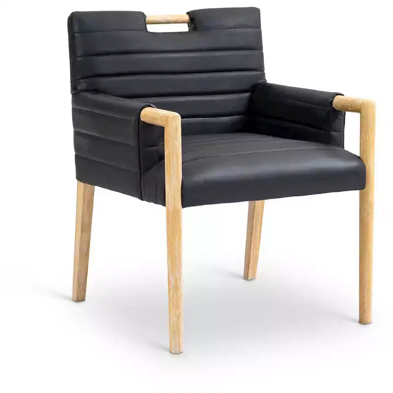 Meridian Furniture,Aimee Vegan Leather Dining Arm Chair
