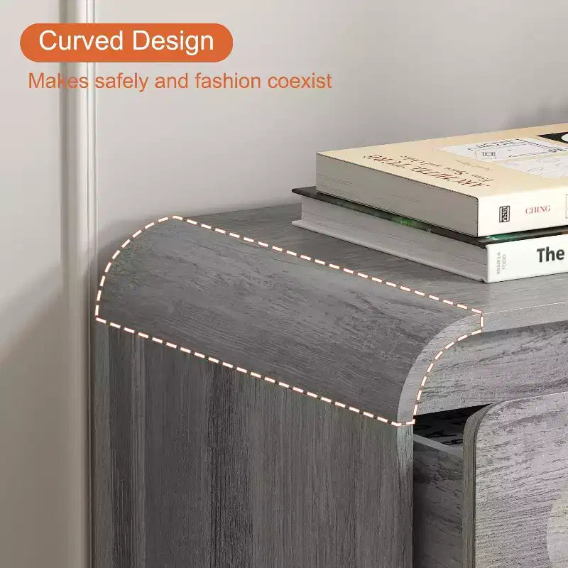 Commode à 3 tiroirs pour chambre à coucher, commode de rangement en bois de 81 cm de large avec organisateur à tiroirs