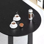 Table à manger ovale en bois de 67 pouces - Moderne et rustique, 4-6 places, capacité de 500 lb