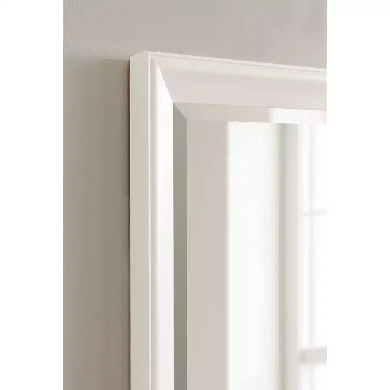 Miroir mural de salle de bain rectangulaire Kalla - Cadre blanc mat, 21,5"x27,5"