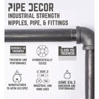Piétement de bureau industriel en H – Acier et pin, bureau à domicile, 76,2 cm H x 106,7 cm L