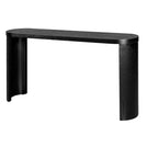 Console minimaliste 150 cm avec pieds incurvés et plateau épais - Bleu