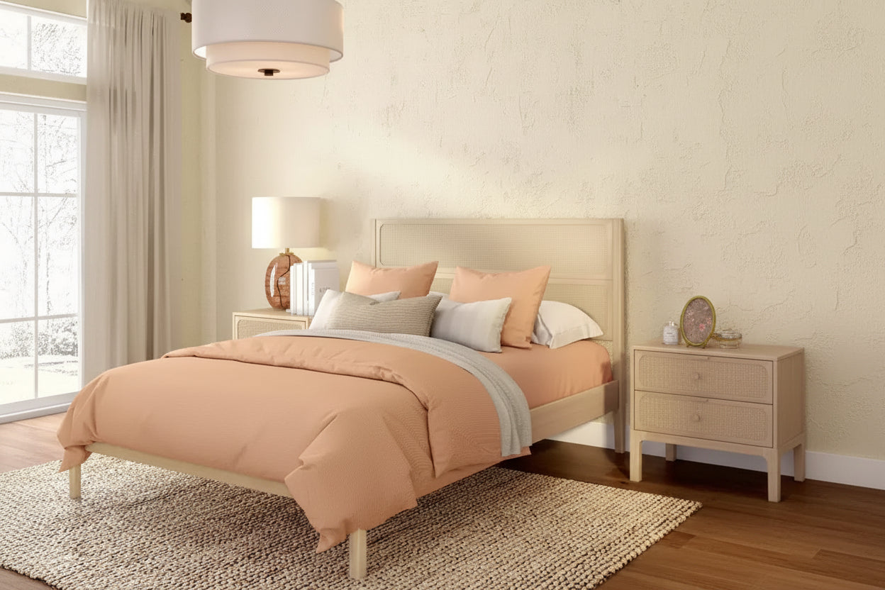 Elio Rattan Queen Bed
