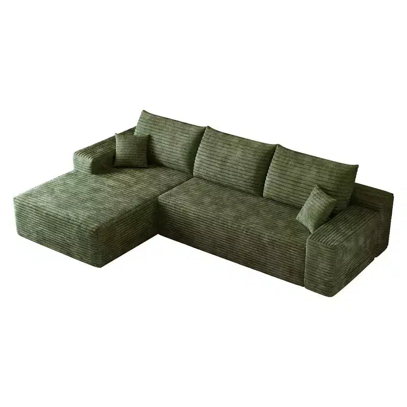 Canapé d'angle modulable L-Cloud de 272 cm avec méridienne - Canapé modulable à assise profonde