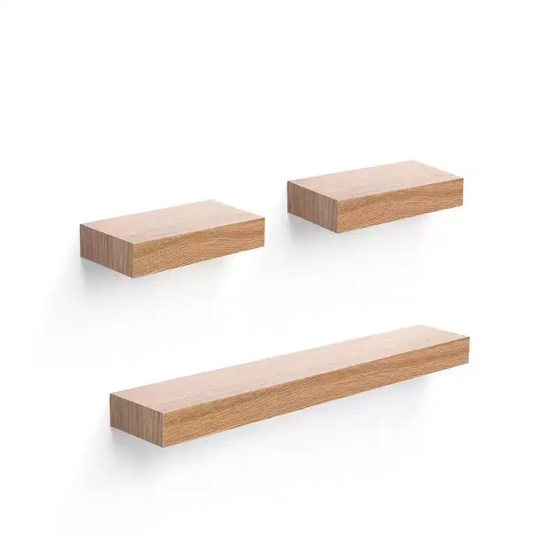 Étagères murales flottantes avec supports invisibles - Rangement en bois pour toute pièce, Multicolore