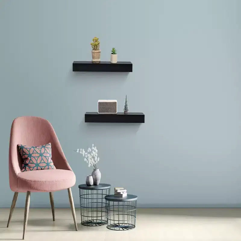 Étagères murales flottantes avec supports invisibles - Rangement en bois pour toute pièce, Multicolore