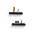 NAYSAYE Floating Shelves Wall Mounted Wood Storage with Invisible Brackets for Bathroom Bedroom Living Room Kitchen, Multicolor