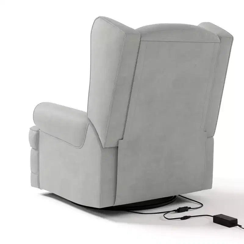 Fauteuil inclinable, planeur rembourré à dossier haut avec port de chargement USB - Chaise de nurserie