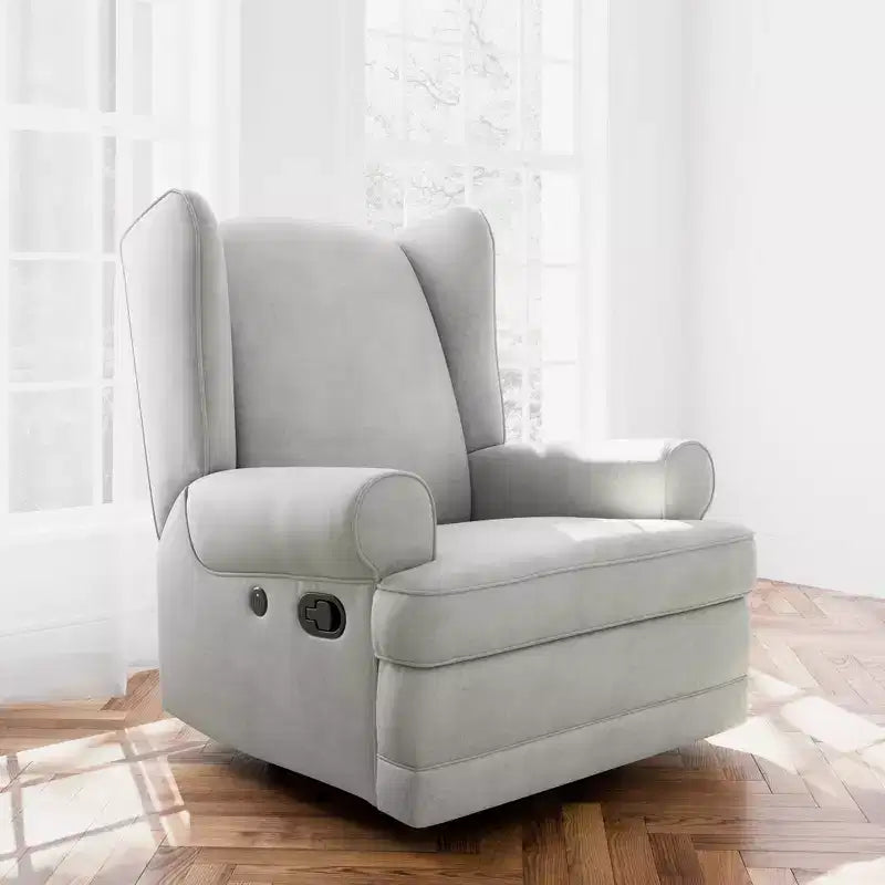 Fauteuil inclinable, planeur rembourré à dossier haut avec port de chargement USB - Chaise de nurserie