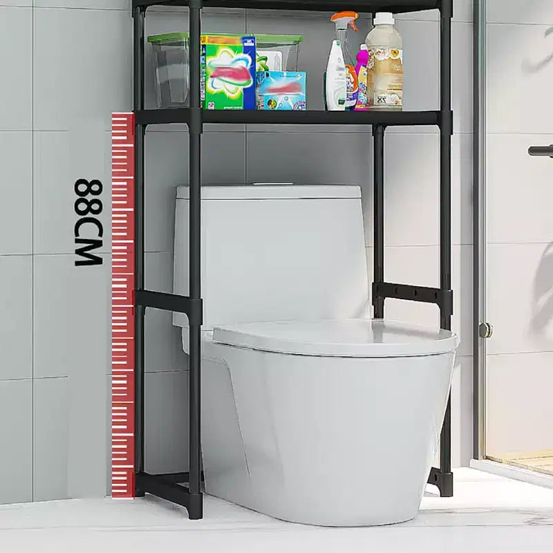 Meuble de rangement 3 niveaux pour WC, étagère de salle de bain autoportante, montage facile, pour salle de bain
