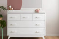 Commode double à 5 tiroirs avec fermeture amortie - Noire