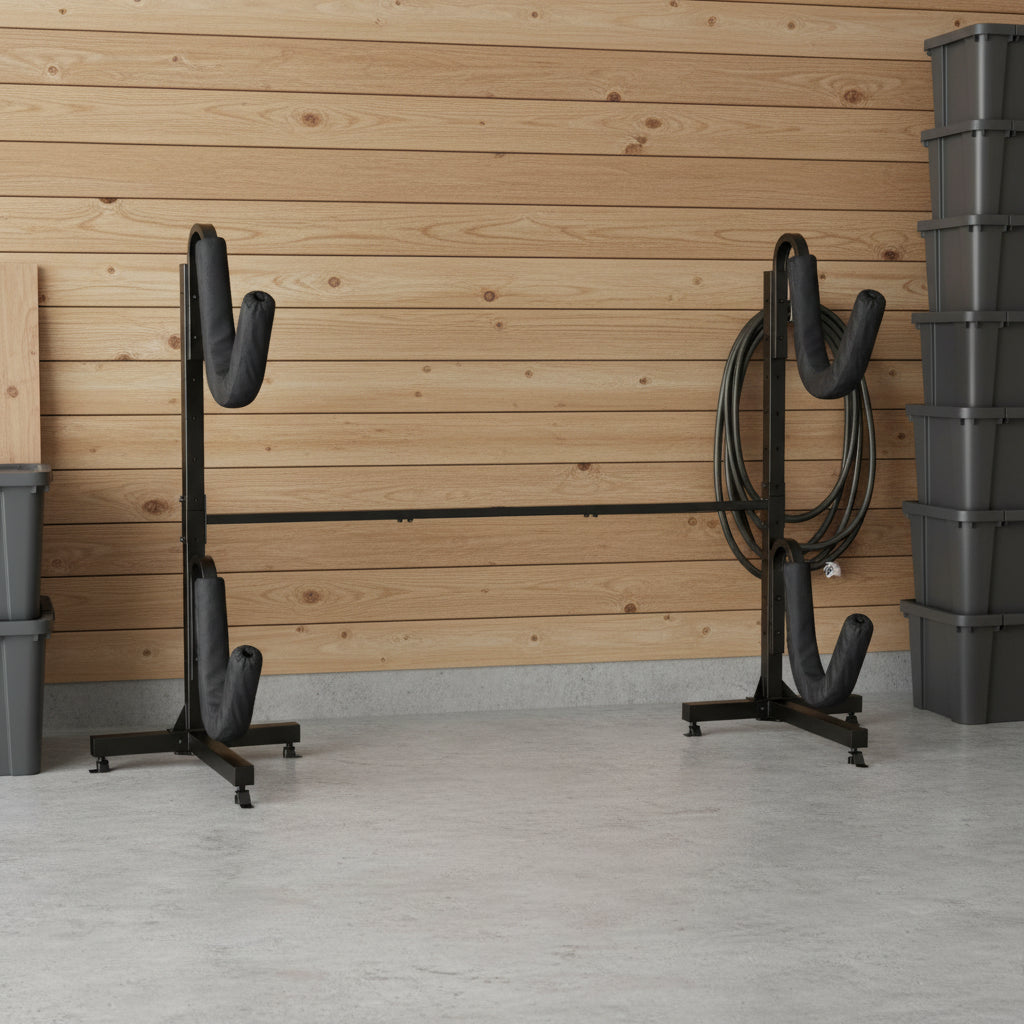 Leisure Sports Freestanding Kayak and SUP Rack - Black