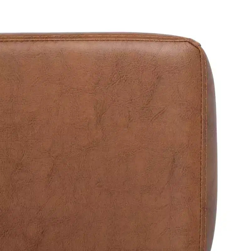 Fauteuil d'appoint rembourré Kermit - Rose poudré et noir, design contemporain