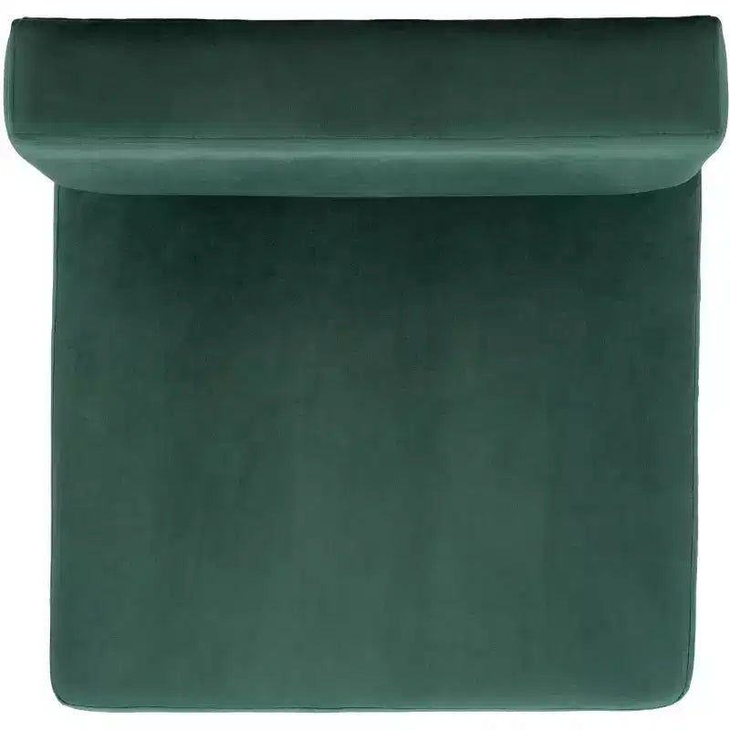 Fauteuil d'appoint rembourré Kermit - Rose poudré et noir, design contemporain