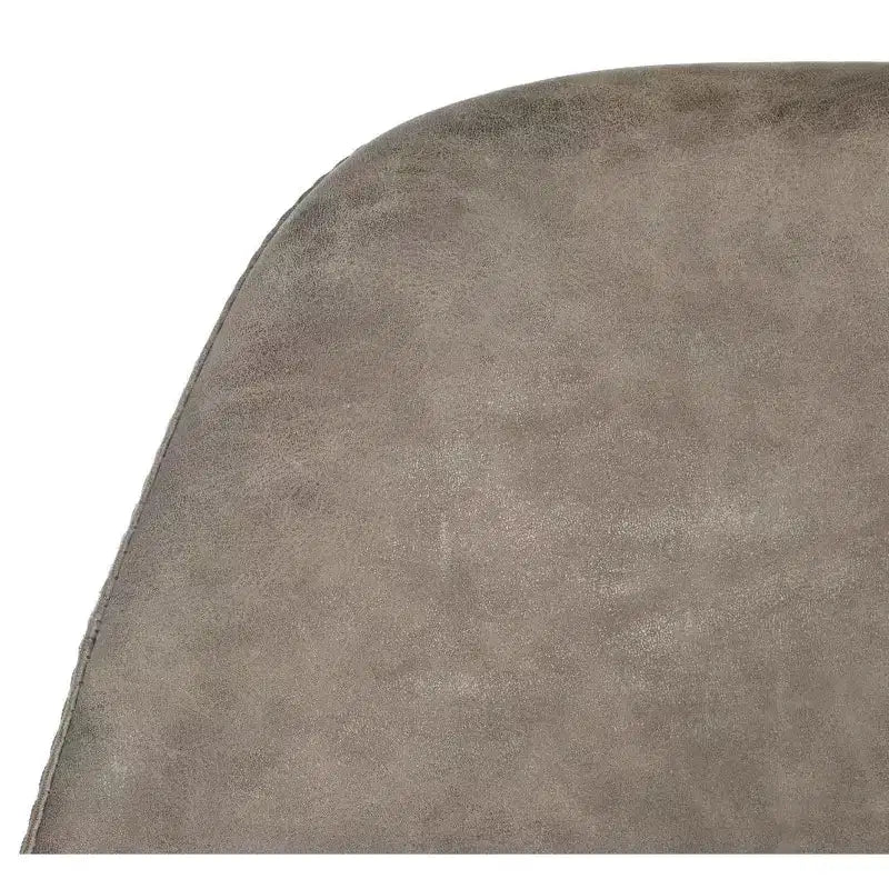 Tabouret de bar hauteur comptoir - Cuir PU marron et cuivre, Structure en acier inoxydable