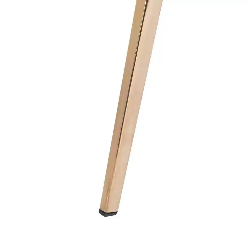 Tabouret de bar hauteur comptoir - Cuir PU marron et cuivre, Structure en acier inoxydable