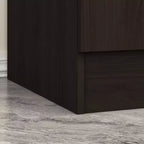 Armoire 4 portes avec miroir, 2 tiroirs et tringles de suspension - Blanc