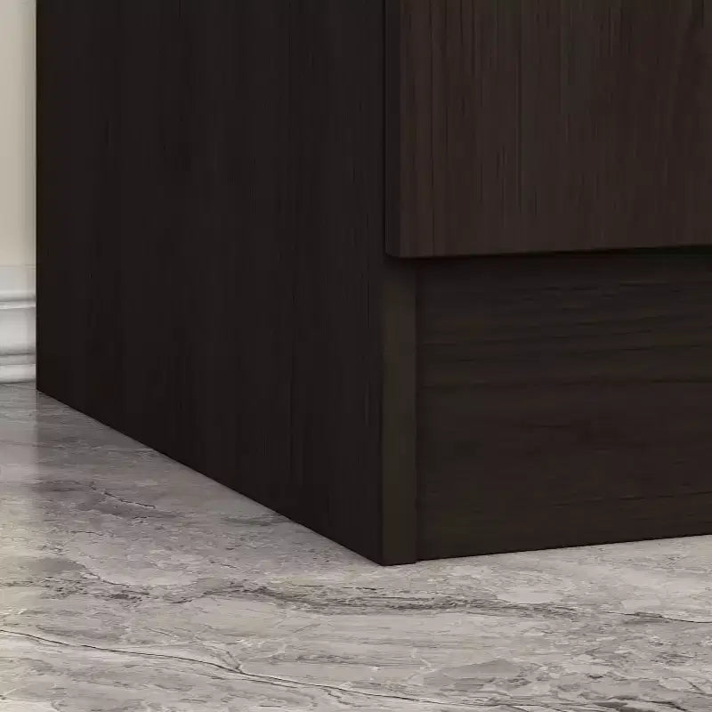 Armoire 4 portes avec miroir, 2 tiroirs et tringles de suspension - Blanc