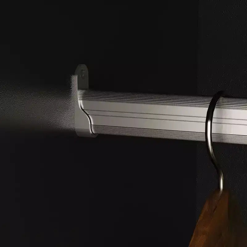Armoire 4 portes avec miroir, 2 tiroirs et tringles de suspension - Blanc