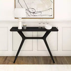Console de 46 po en bois massif – Table d'entrée et de canapé de style scandinave