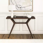 Console de 46 po en bois massif – Table d'entrée et de canapé de style scandinave