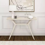 Console de 46 po en bois massif – Table d'entrée et de canapé de style scandinave